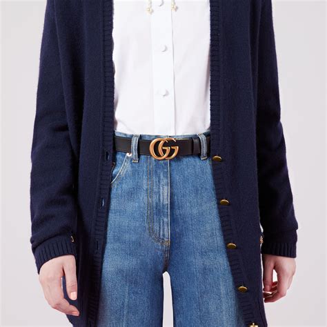 Gucci reversible belt black leather